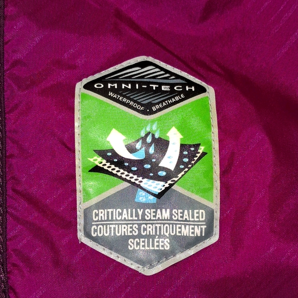 Columbia Omni-Tech 3-N-1 Woman's Large Full Zip Hooded Jacket. Purple - Picture 14 of 16